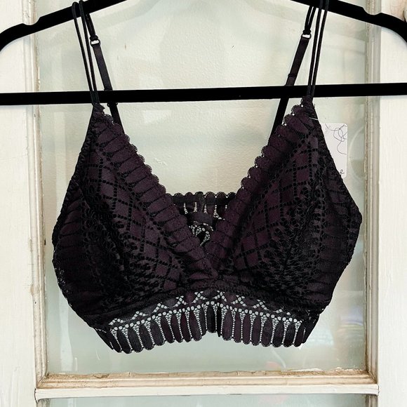 The House Of Gentry Other - BLACK Lace Bralette